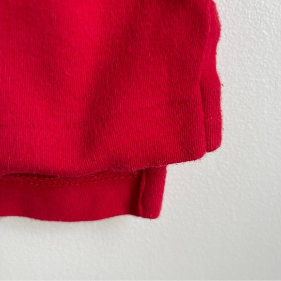 Vintage 80s Mens Ralph Lauren Red Cotton Polo Shirt Made in USA Small - Picture 4 of 5